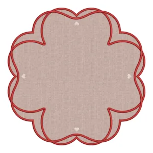 Matriz de Sousplat Coração 001