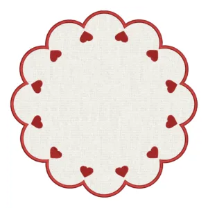 Matriz de Sousplat Coração 011