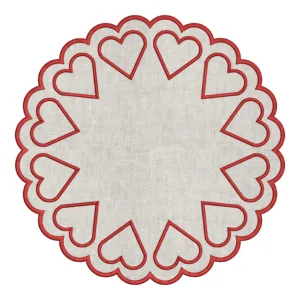 Matriz de Sousplat Coração 012