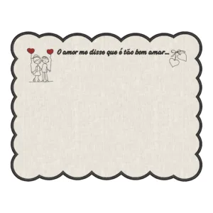 Matriz de Sousplat Coração 023