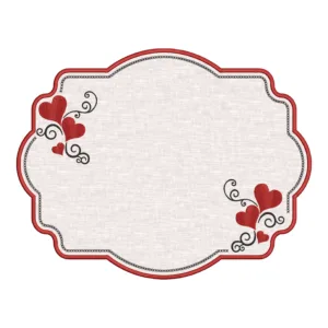 Matriz de Sousplat Coração 025