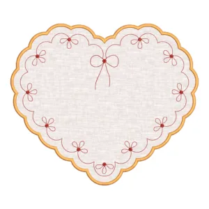 Matriz de Sousplat Coração 026