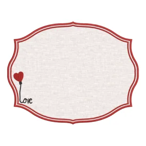 Matriz de Sousplat Coração 027