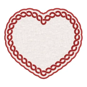 Matriz de Sousplat Coração 028