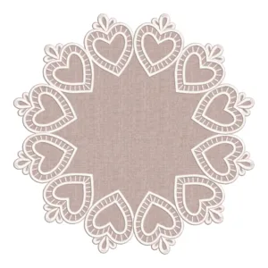 Matriz de Sousplat Coração 004