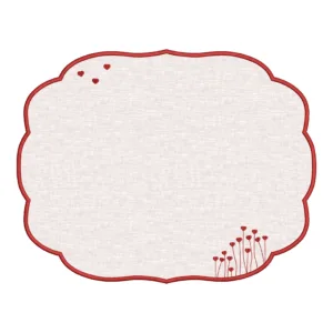 Matriz de Sousplat Coração 006