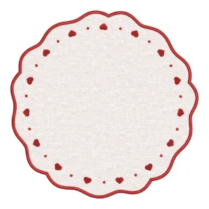 Matriz de Sousplat Coração 007