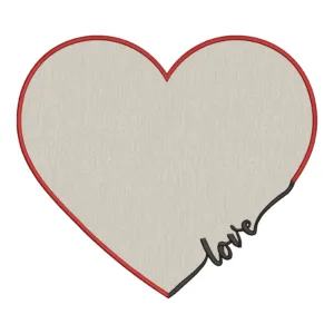 Matriz de Sousplat Coração 009